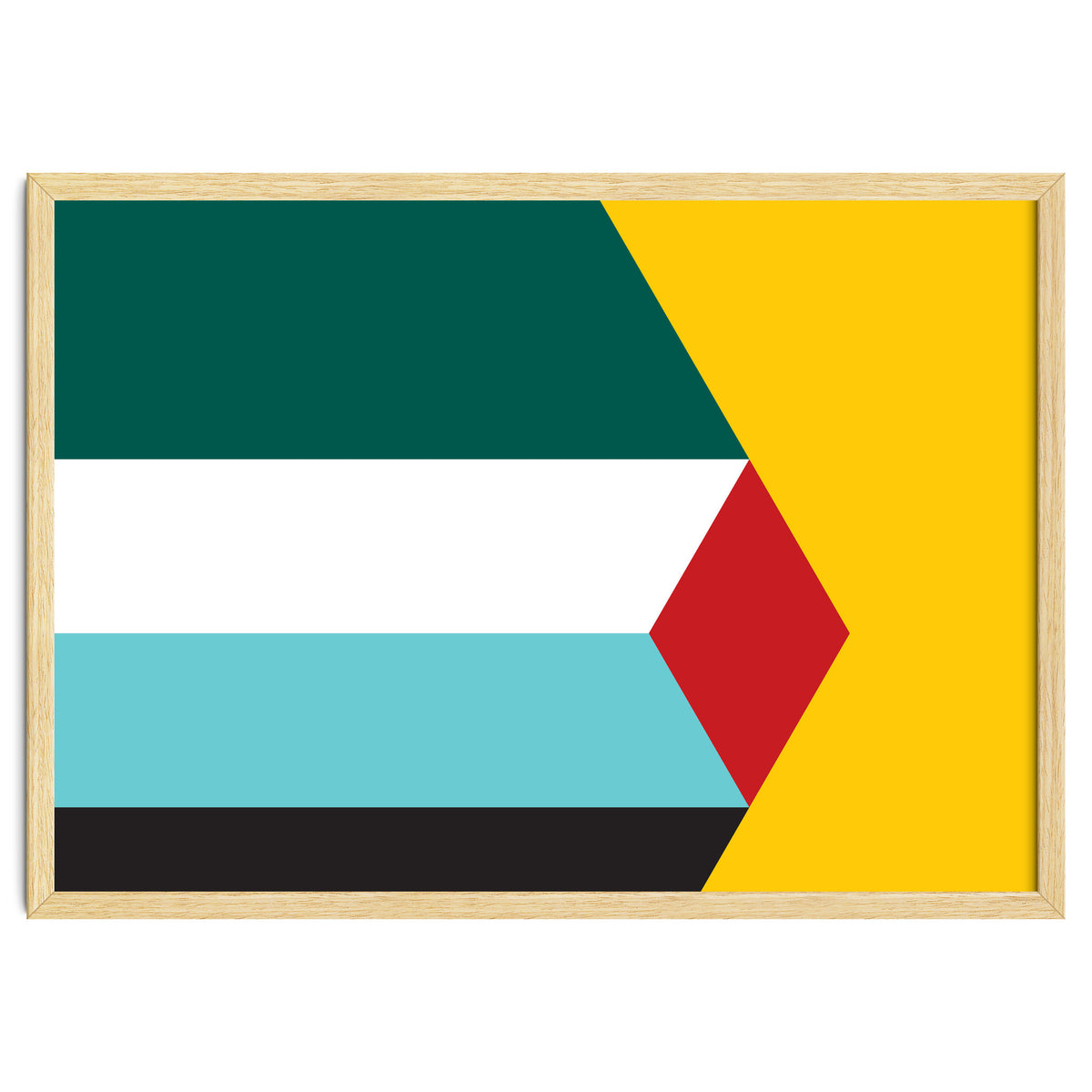 Geometric Shapes No. 43 - yellow & green