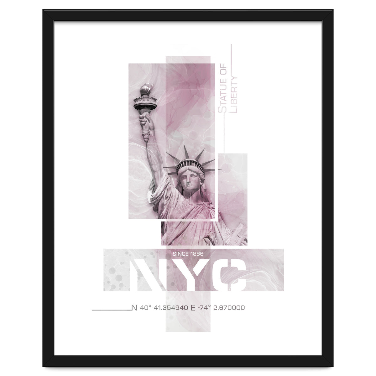 NYC Statue of Liberty | pink marble