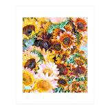 Summer Sunflowers, Modern Bohemian Urban Jungle Paint (Print Only) thumbnail