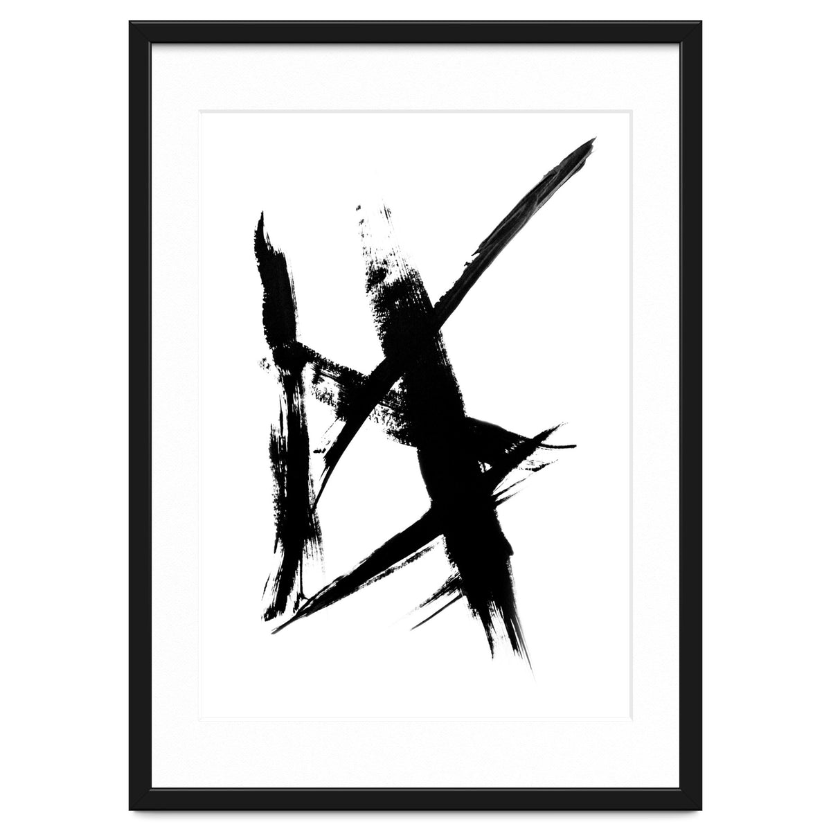Abstract Brushstroke Print