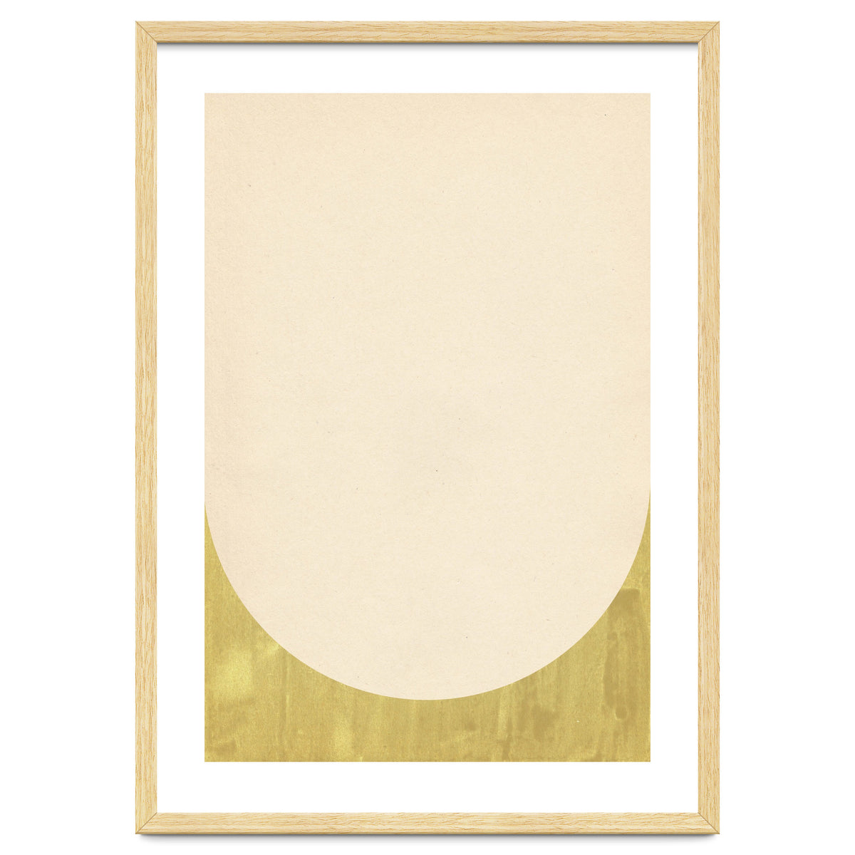 Soft green arch shape