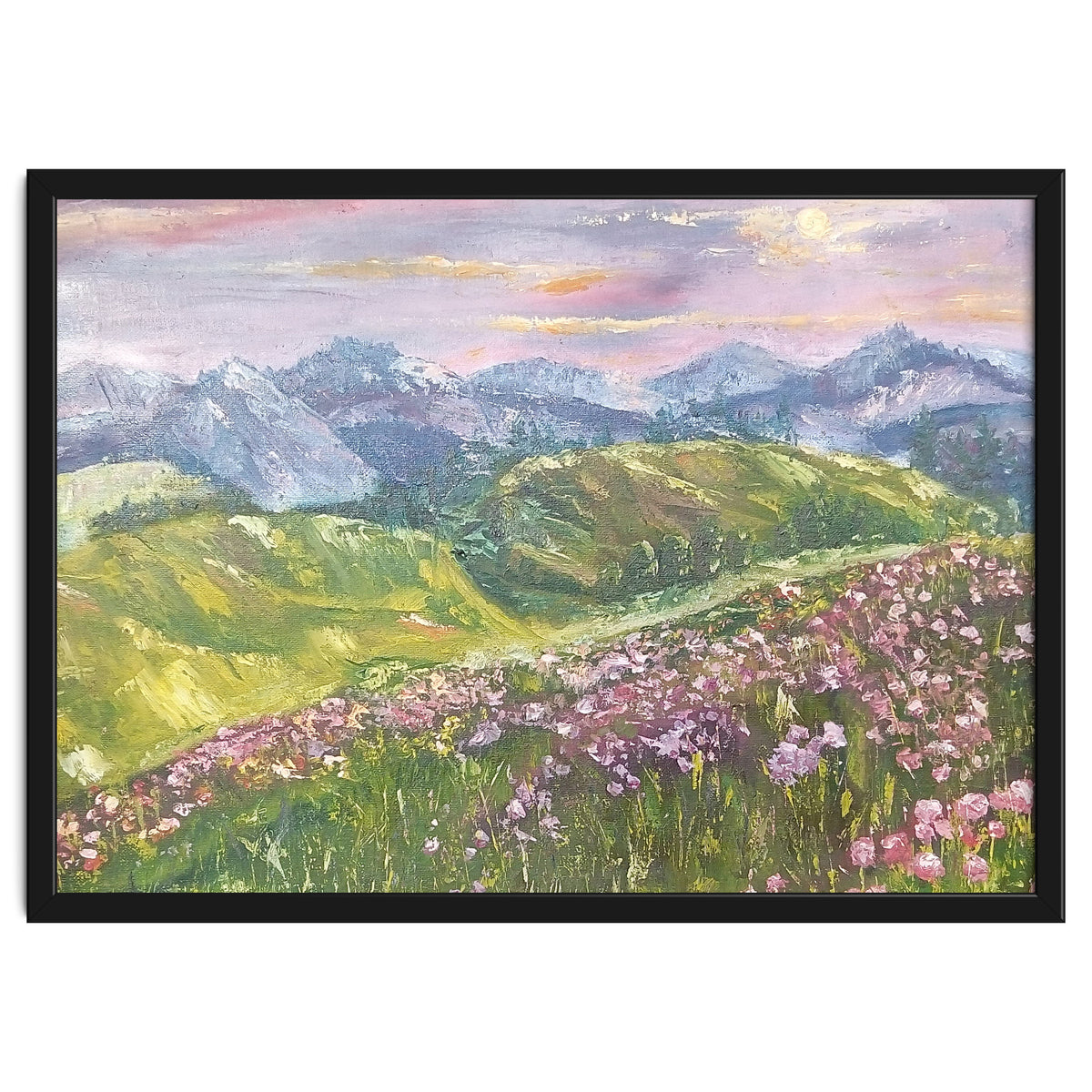 Sunset in the mountains