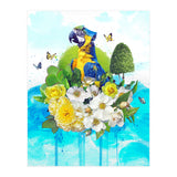 Floral Parrot  (Print Only) thumbnail
