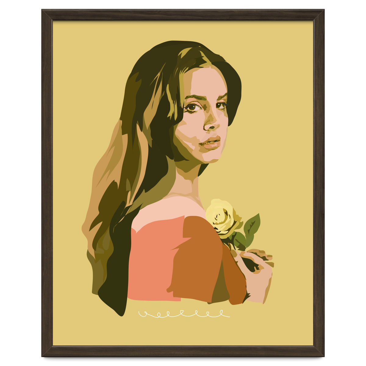 Lana Del Rey With Rose