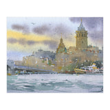 Galata Tower. Istanbul. Watercolor (Print Only) thumbnail