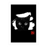cat face in white (Print Only) thumbnail