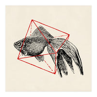 Fish In Geometrics III (Square) (Print Only)