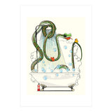 Snake in the Bath, Funny Bathroom Humour (Print Only) thumbnail