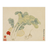 Wang Chengyu ~flowers, Vegetables, Chinese Cabbage, Potatoes, Garlic, Tomatoes, Vegetables (Print Only) thumbnail
