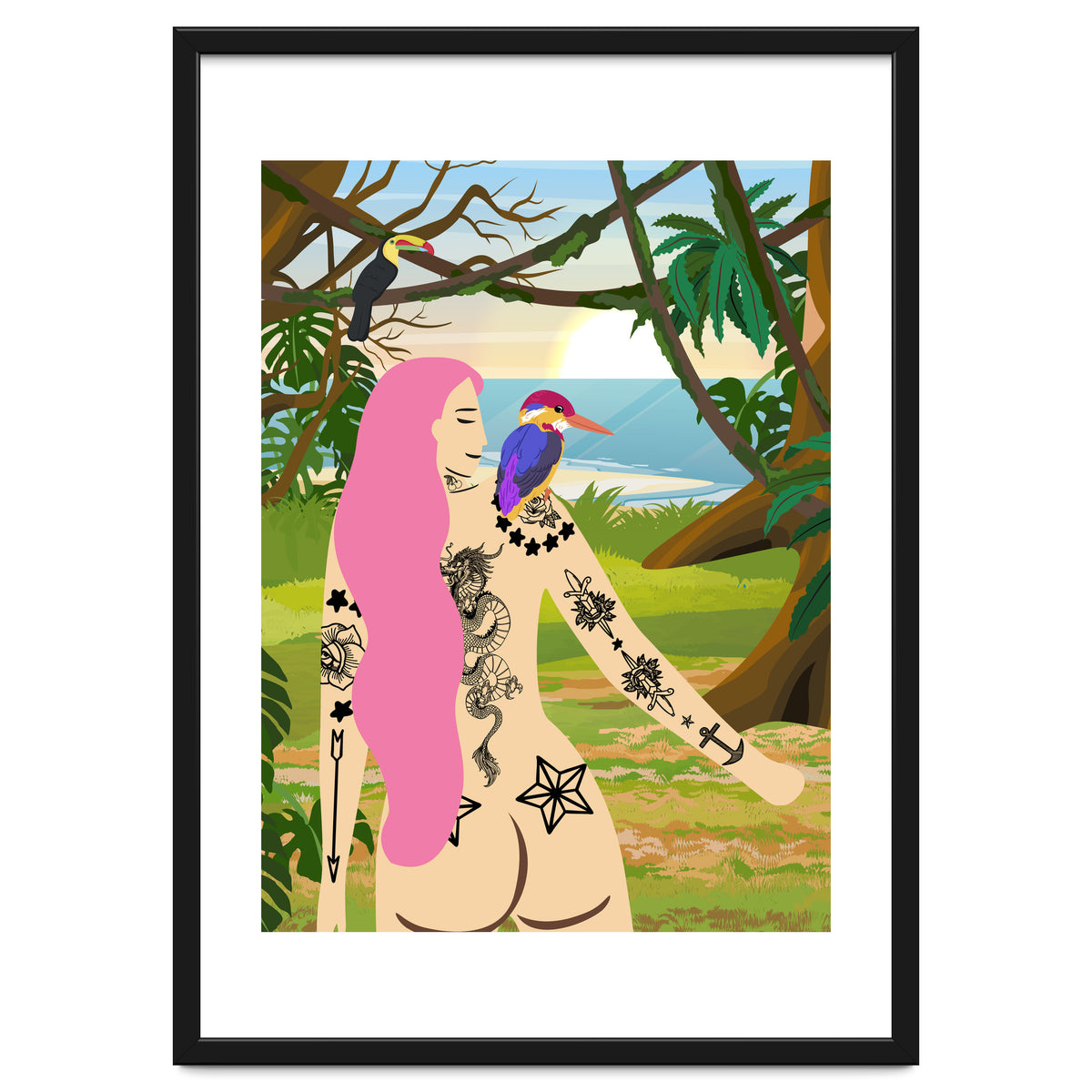 Pink Kingfisher and Me