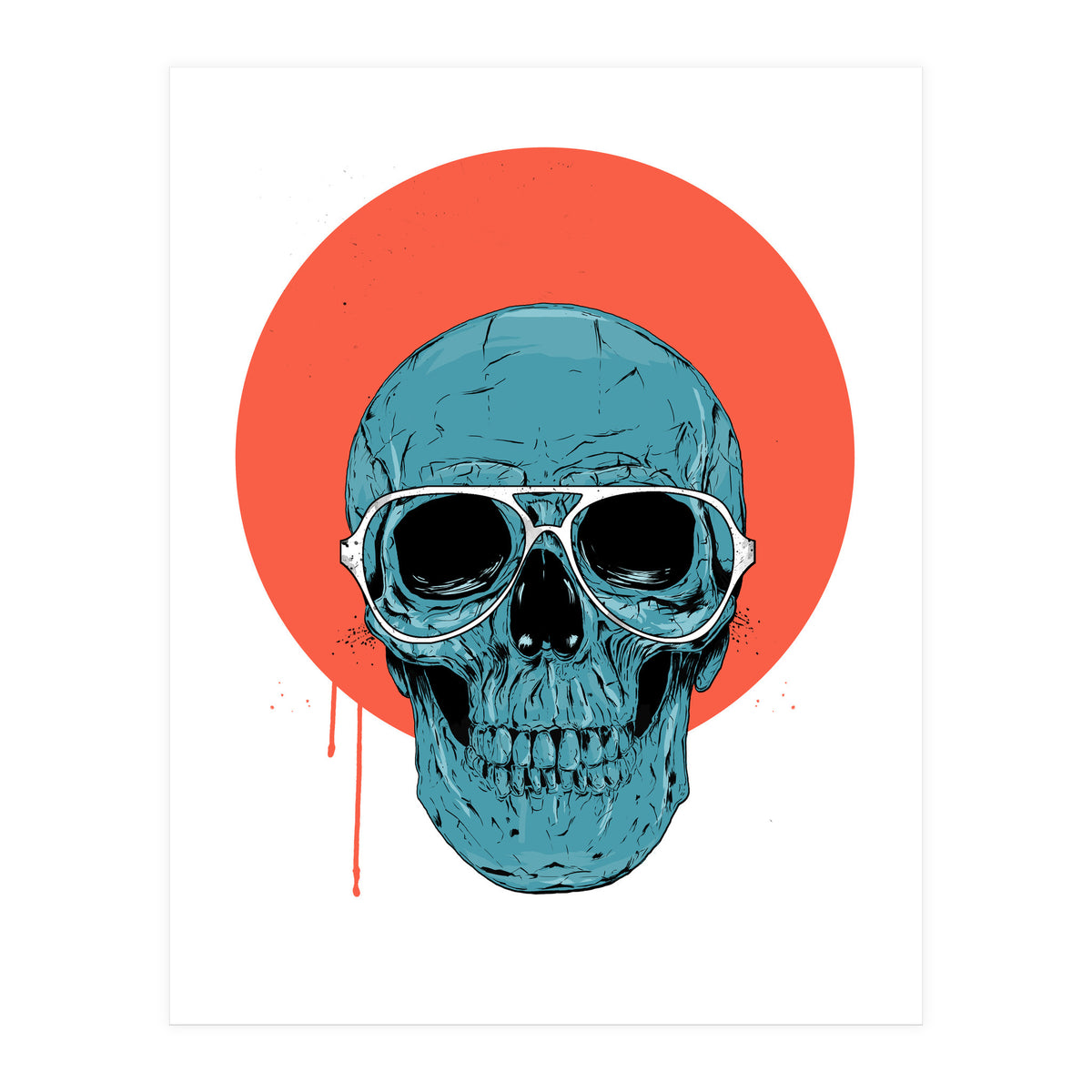 Blue Skull II (Print Only)