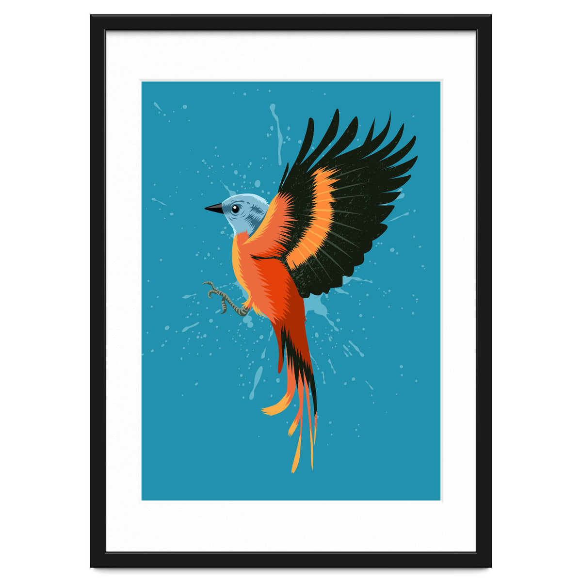 Tropical flying bird