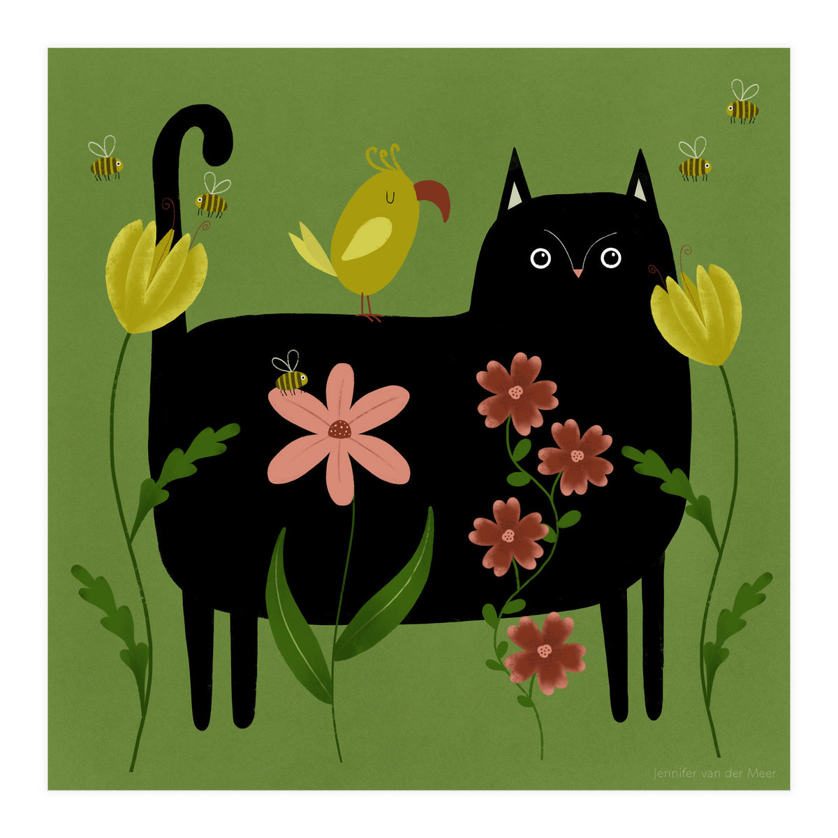 Cat 99: Spring time! (Print Only)