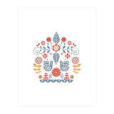 Scandinavian Folk Art Pattern (Print Only) thumbnail