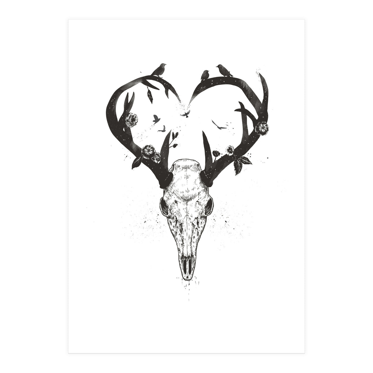 Neverending Love Bw (Print Only)