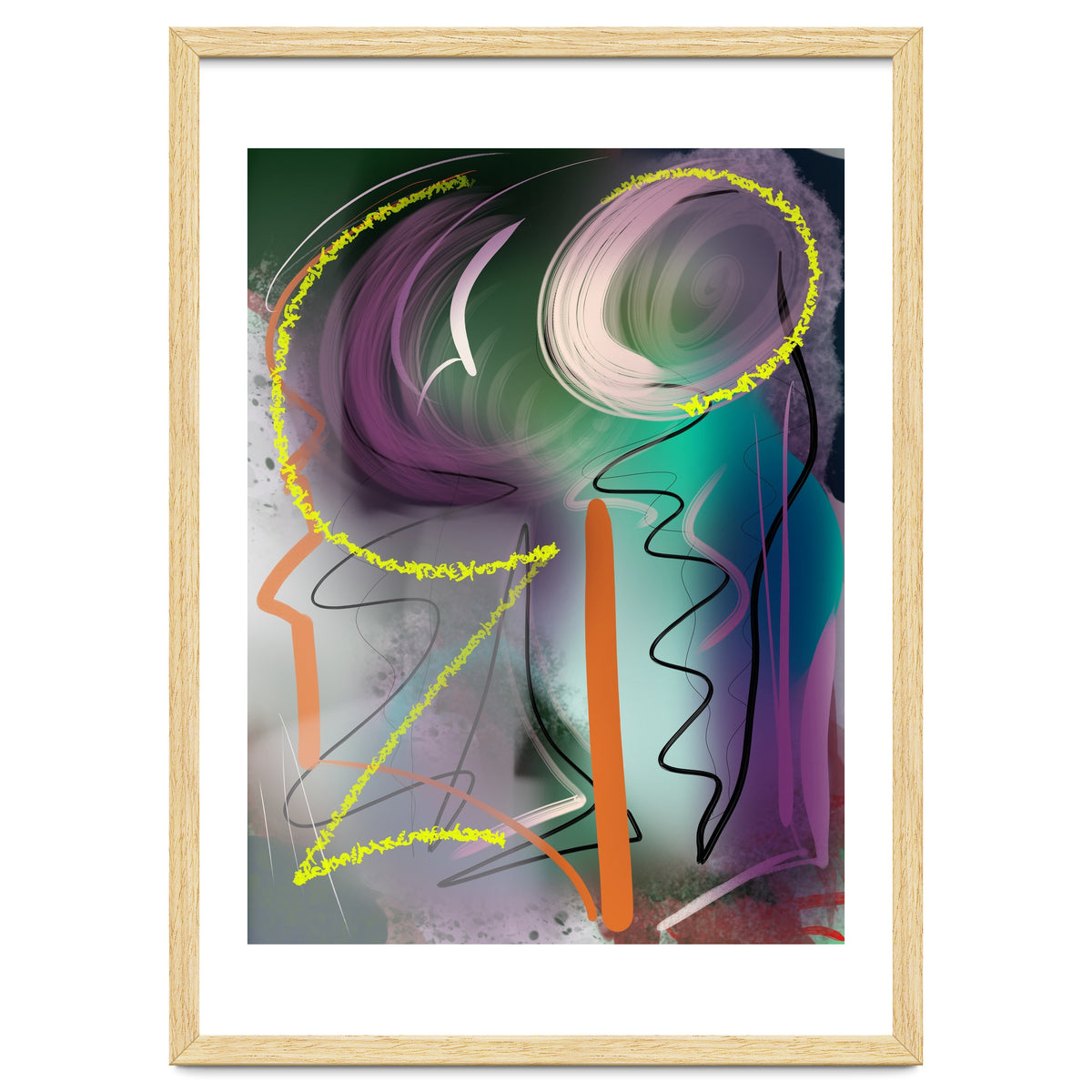 Purple With Glittering Yellow