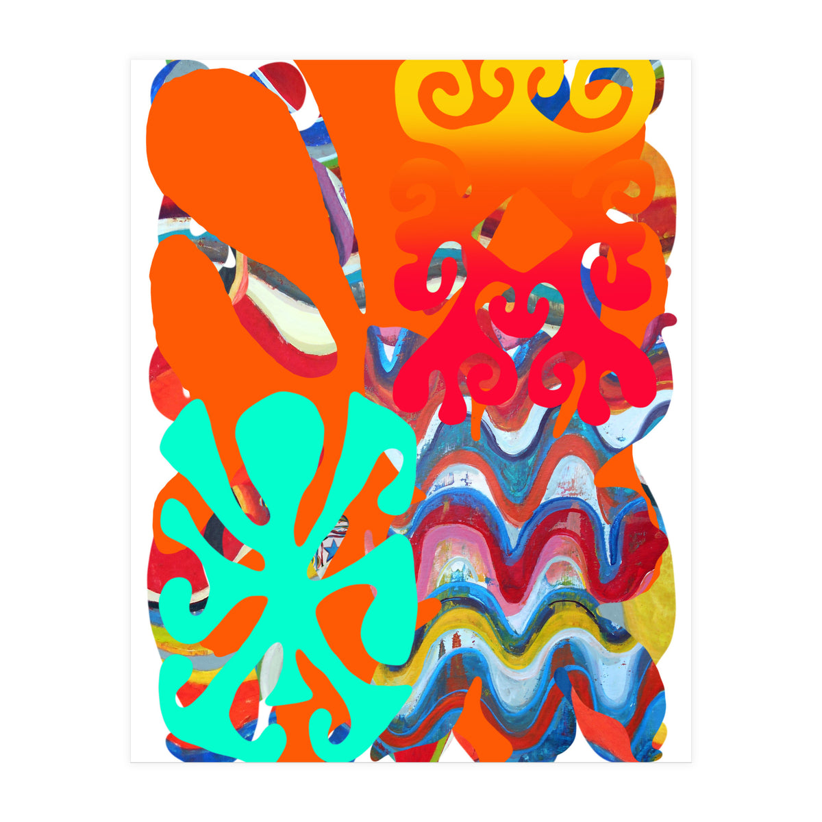 Pop Abstract Asimetrico 6 Copia (Print Only)