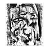 The Witch and Her Sons - b&w (Print Only) thumbnail