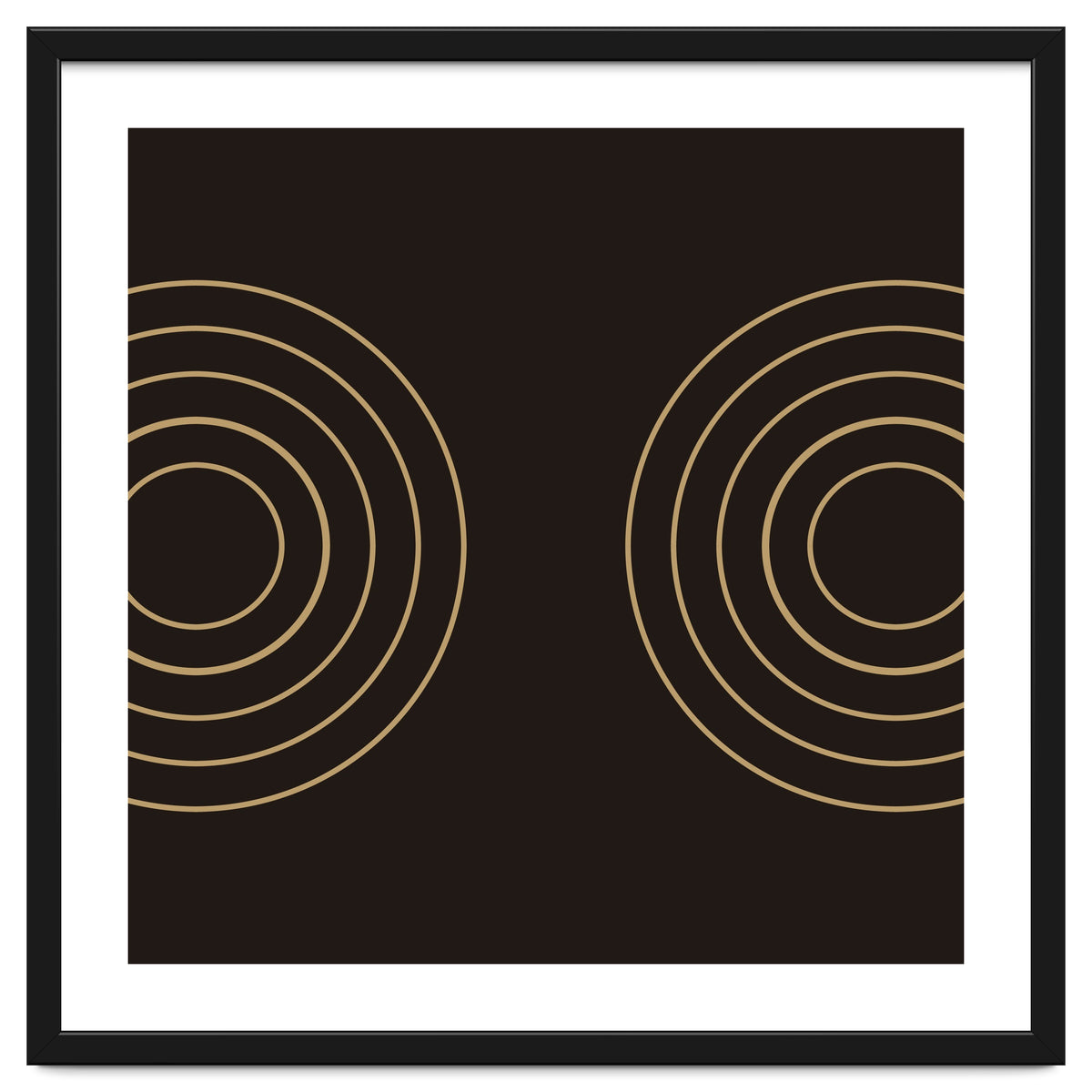 Golden circles | abstract minimal