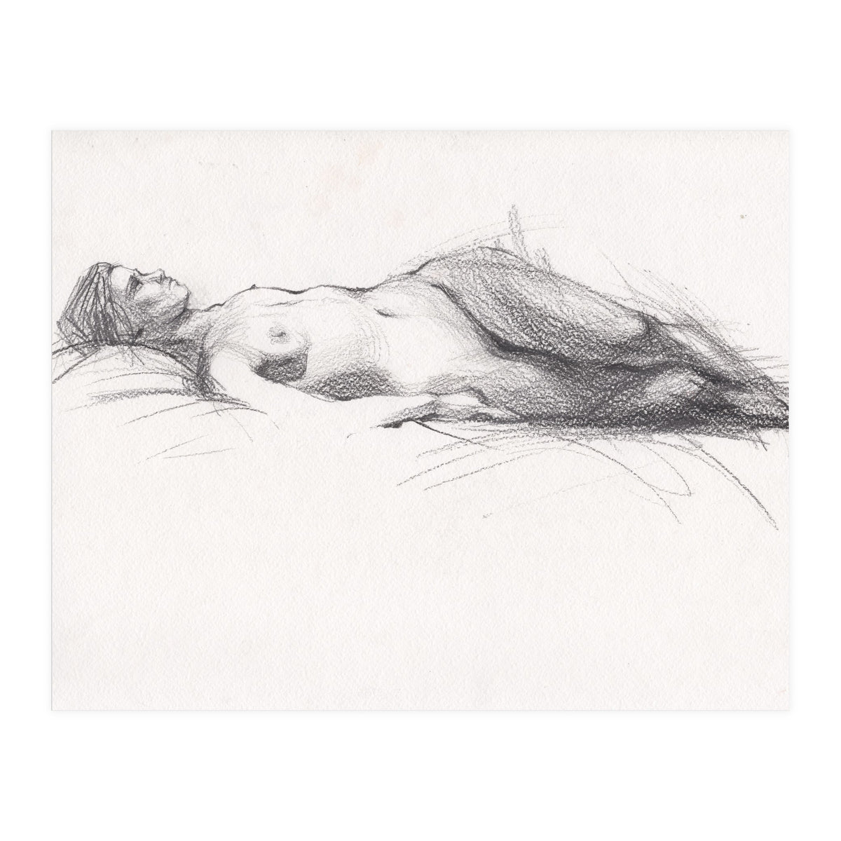Beautiful erotic drawing of woman (Print Only)