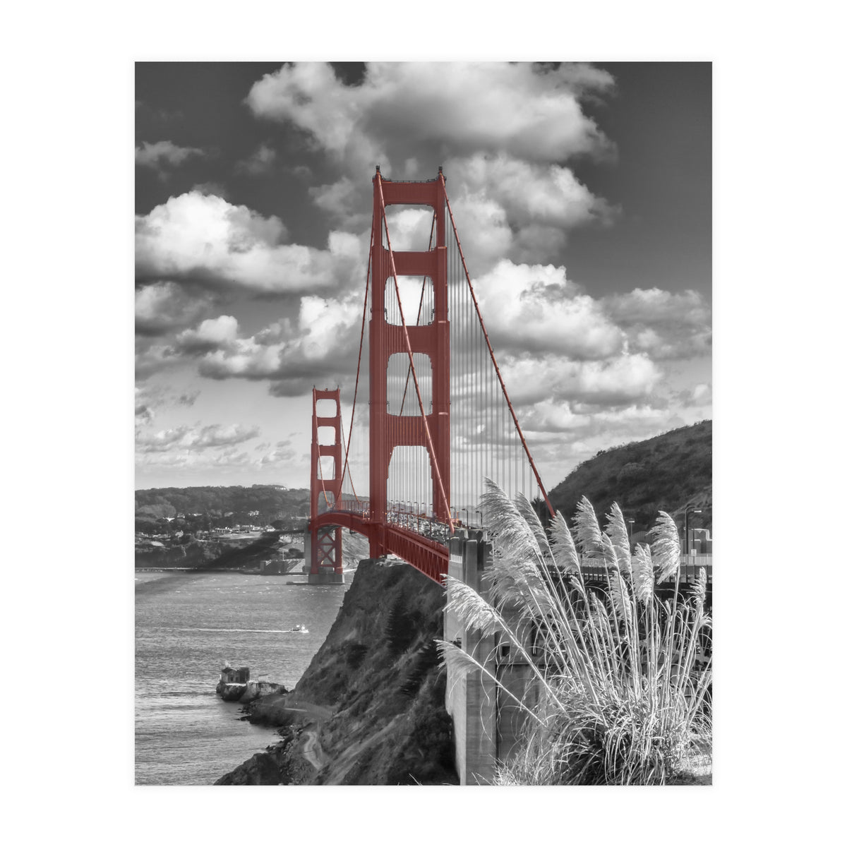 SAN FRANCISCO Golden Gate Bridge | colorkey  (Print Only)