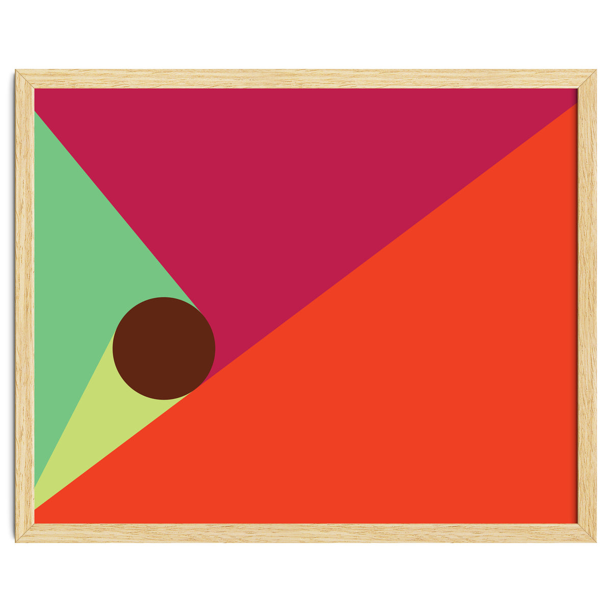 Geometric Shapes No. 25 - orange, mint & purple