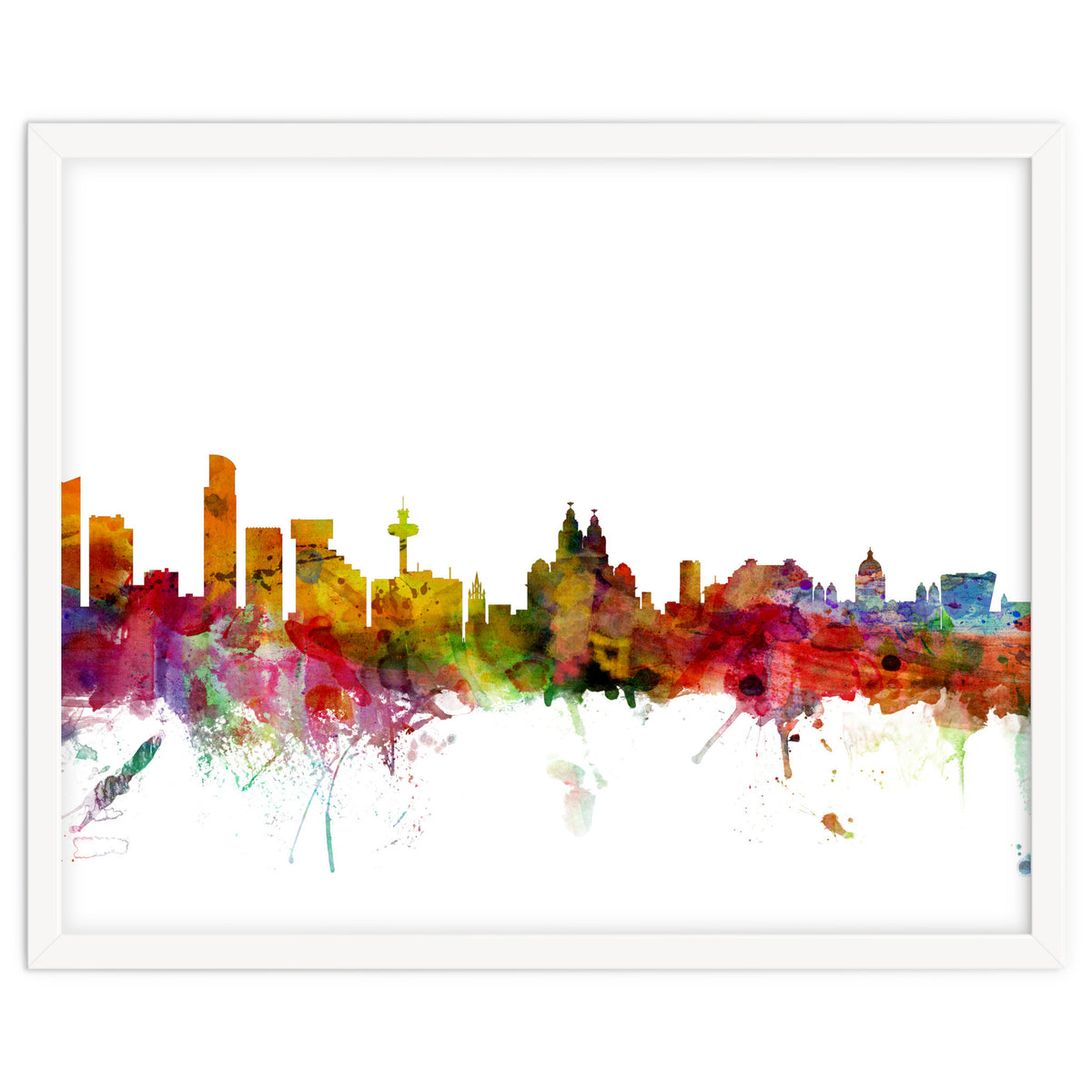 Liverpool England Skyline