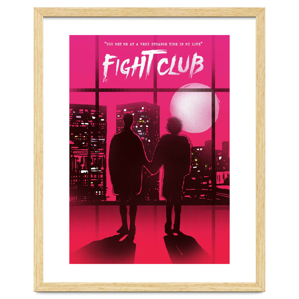 Tyler and Marla Fight Club movie poster