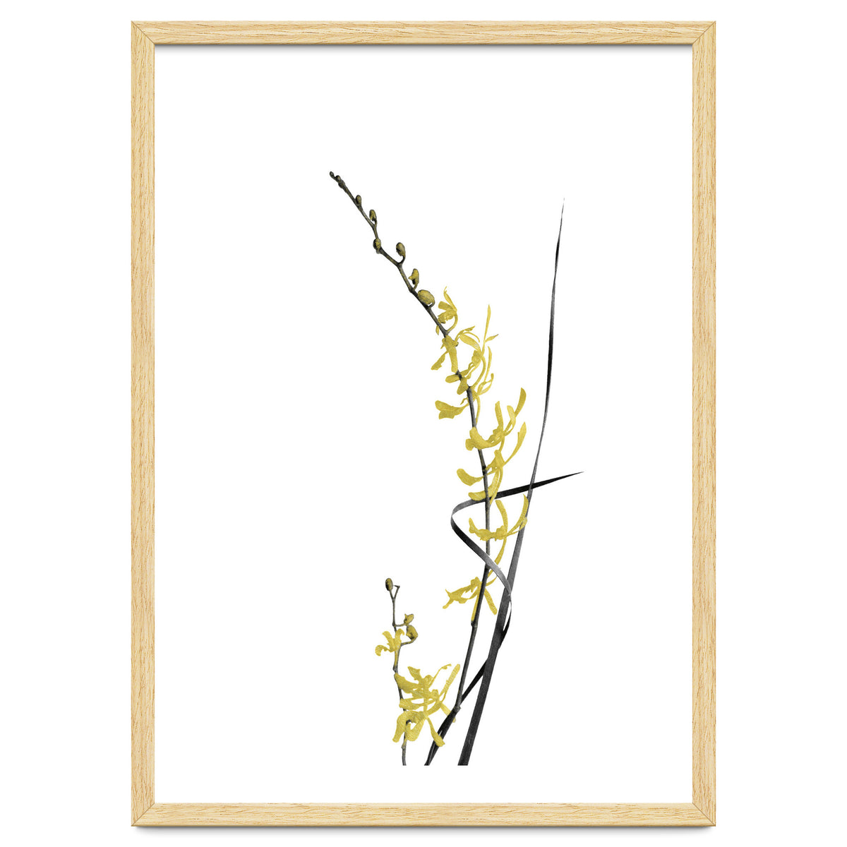 Flower Minimal Black And Gold 06