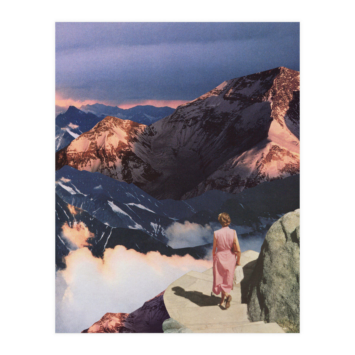 Descending In Pink (Print Only)