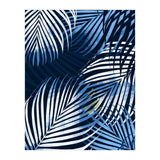 Palm Leaves Blue  (Print Only) thumbnail