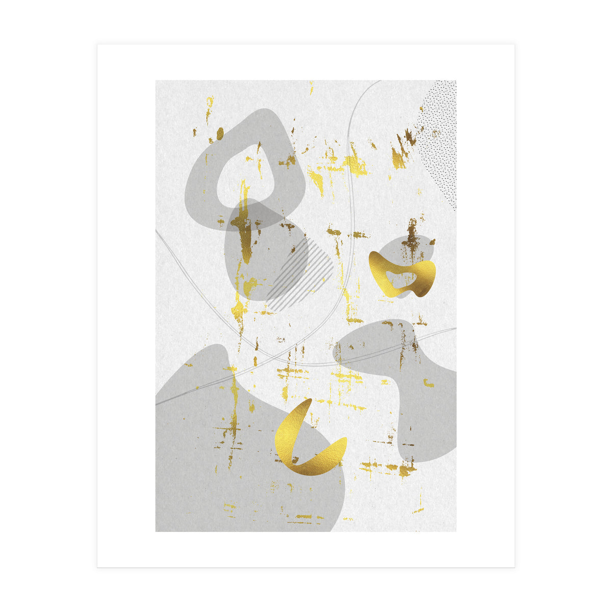 Mid-Century Vintage No. 3 | gold (Print Only)