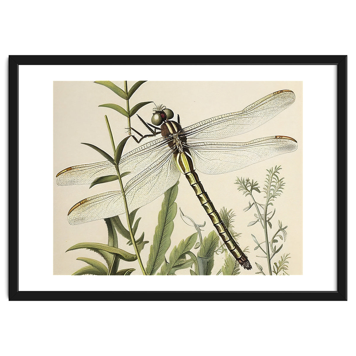 Dragonfly Vintage Illustration