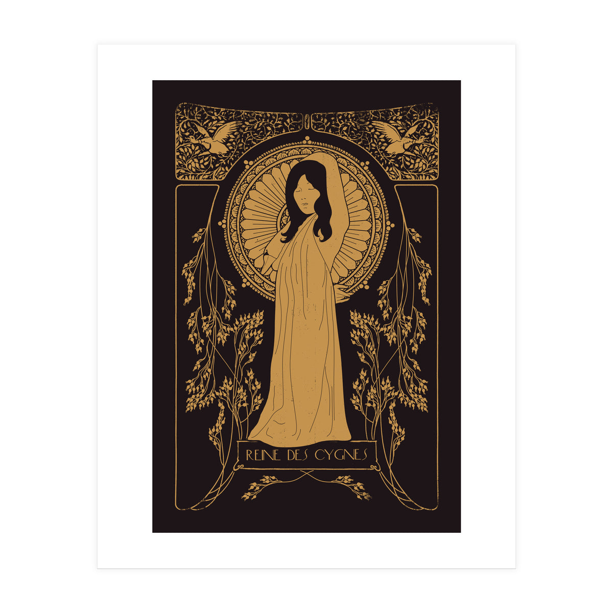 Reine Des Cygnes Golden (Print Only)
