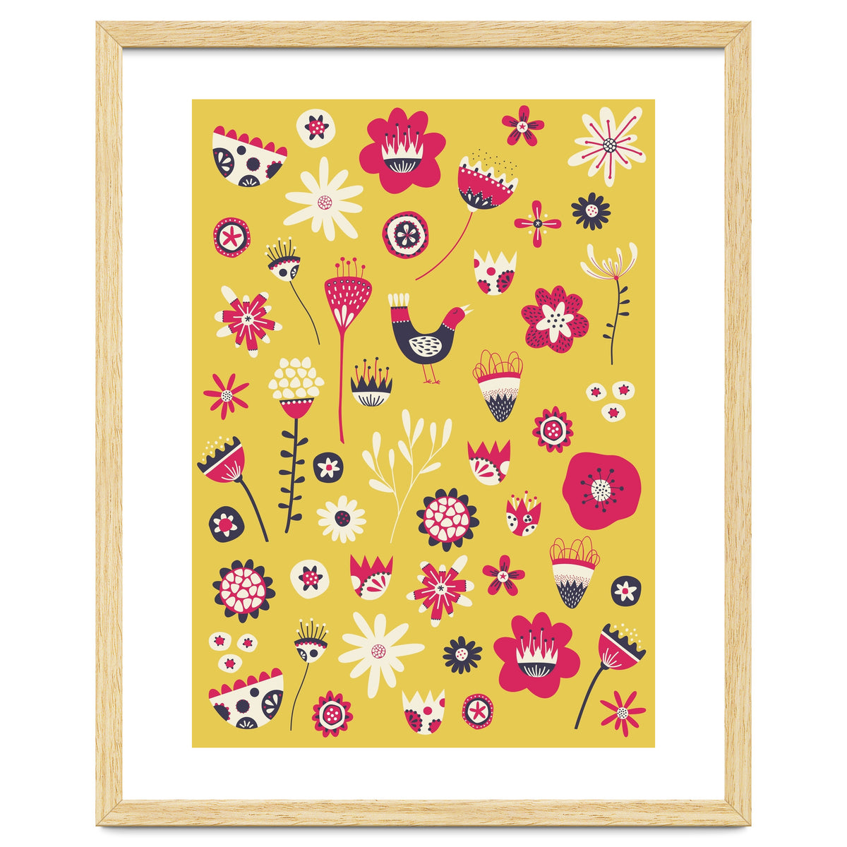 Spring Folk Floral Yellow