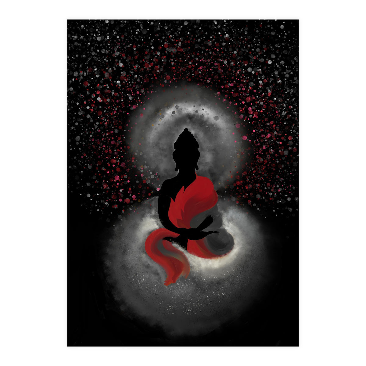Cosmic Buddha Red (Print Only)