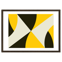 Geometric Shapes No. 4 - yellow, black & white