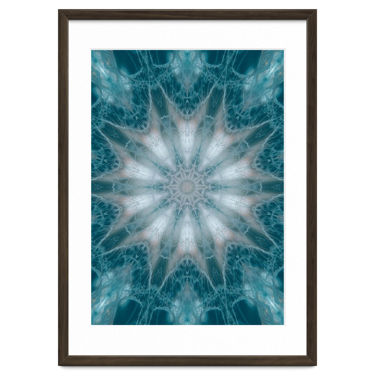 Mandala - Green, White, Rose