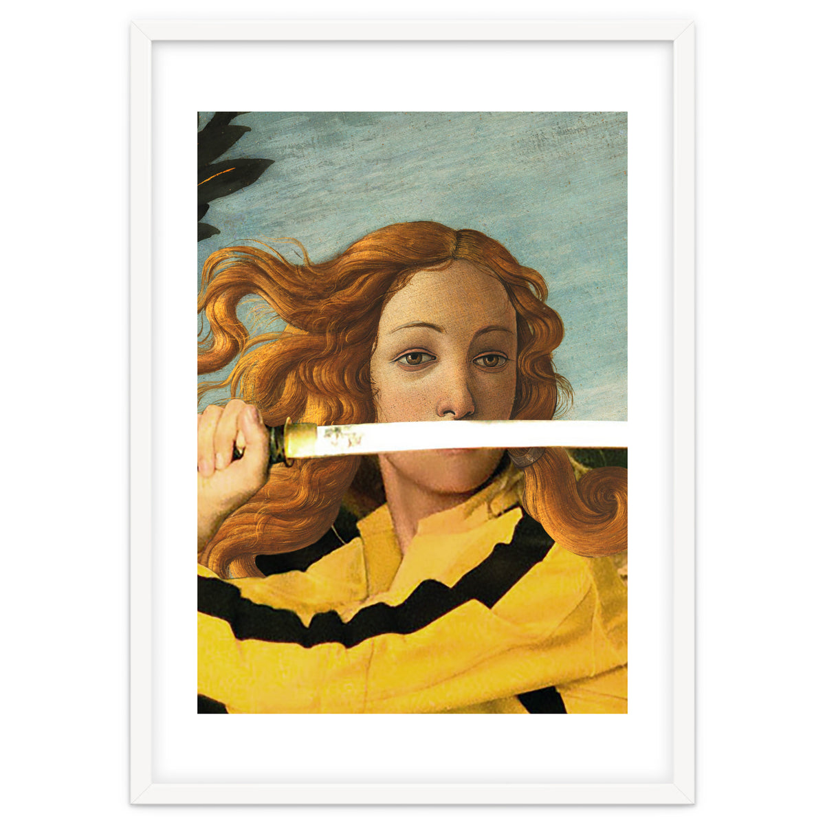 Venus of Sandro Botticelli and Beatrix Kiddo from Kill Bill