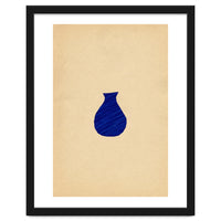 Ultramarine abstract vase