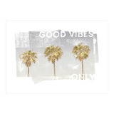 Vintage palm trees | good vibes only (Print Only) thumbnail