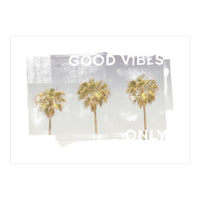 Vintage palm trees | good vibes only (Print Only)
