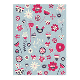 Spring Folk Floral Blue (Print Only) thumbnail