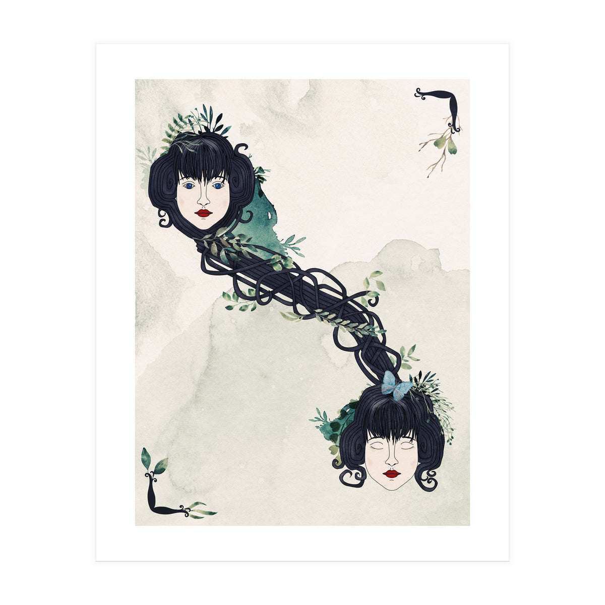 Secret bond of twins (Print Only)