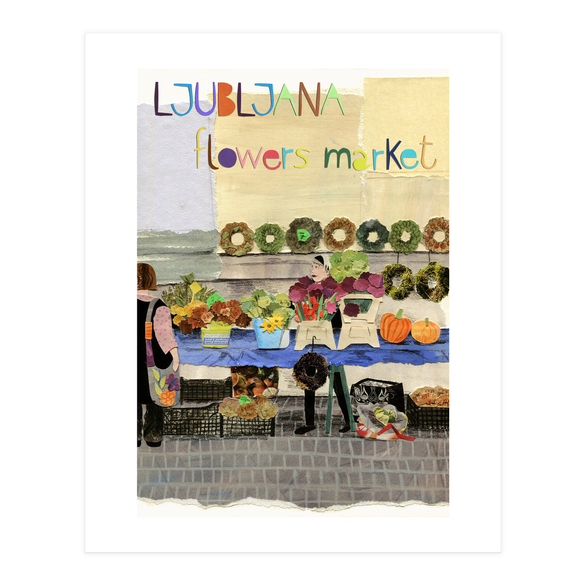 Flower Market (Print Only)