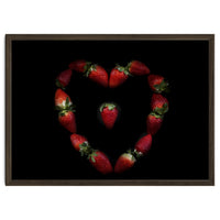 Heart of strawberries