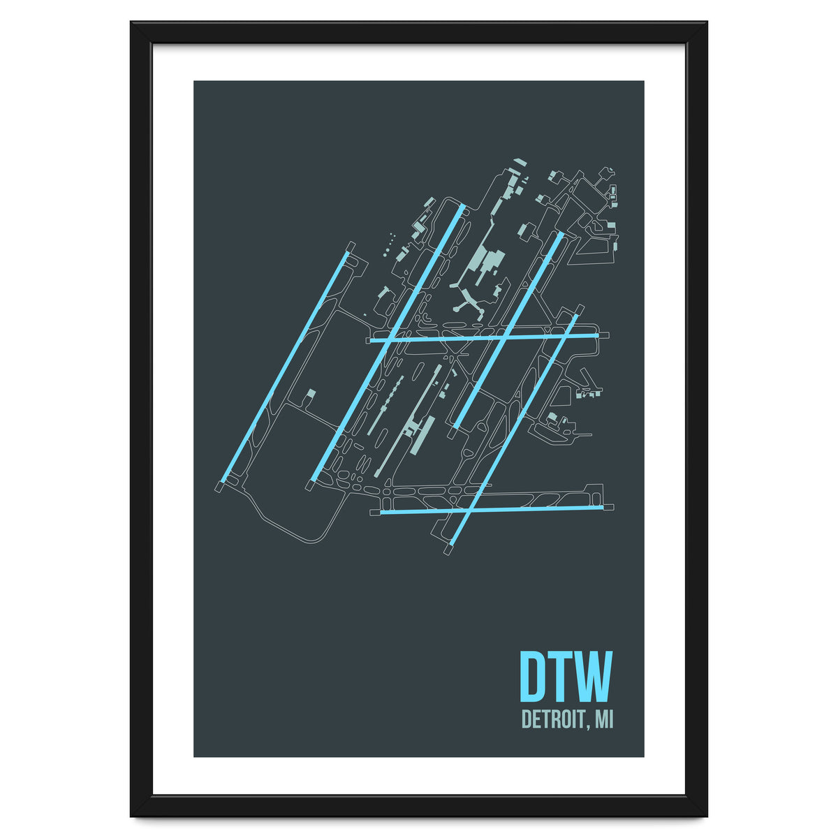 Detroit Airport Layout