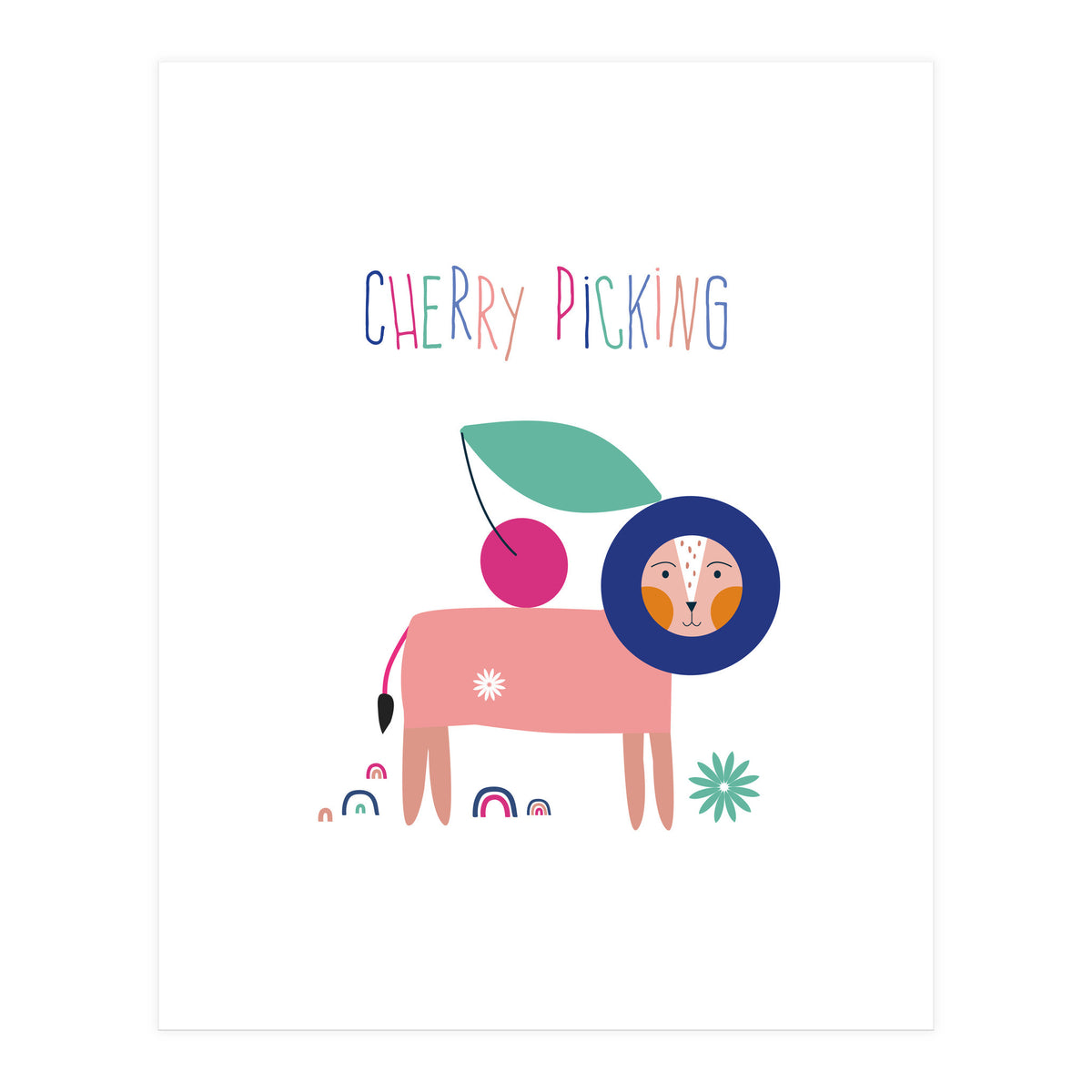 Kids Cherry Picking Rgb (Print Only)