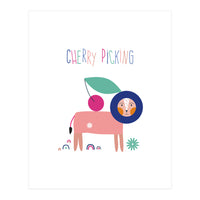 Kids Cherry Picking Rgb (Print Only)