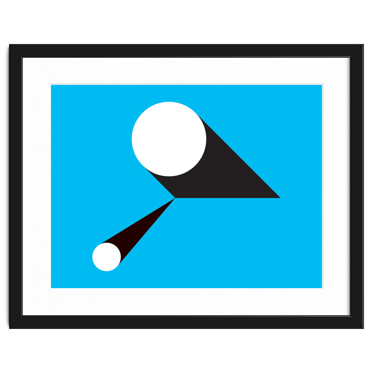 Geometric Shapes No. 46 - blue & black